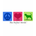 Peace Love Bloodhound t-shirts