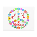 Peace Love Bloodhounds Postcards
