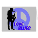 Peace love blues cards