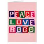 PEACE LOVE BOGO CARDS