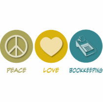 Peace Love Bookkeeping Cut Outs
