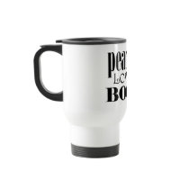 Peace Love Books Mug