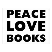 Peace Love Books Post Cards