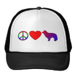 Peace Love Border Collies Hat