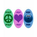 PEACE LOVE BOWL t-shirts