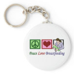 Peace Love Breastfeeding keychains