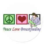 Peace Love Breastfeeding stickers