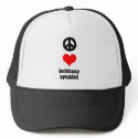 Peace love Brittany hats