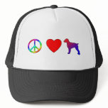 Peace Love Brittany Spaniels hats
