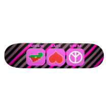 Peace Love Burkina Skate Board