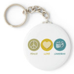 Peace Love Cameras keychains