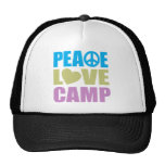 Peace Love Camp Mesh Hats