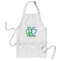 Peace Love CAMPING Apron
