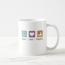 Peace Love Camping Coffee Mug