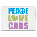 Peace Love Cars Greeting Cards