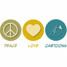 Peace Love Cartoons Photo Sculpture