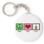 Peace Love Cello keychains