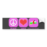 Peace Love Central African Republic bumper stickers