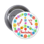 Peace Love Cheerleading Pin