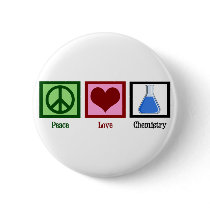 Peace Love Chemistry Pin