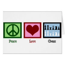 Peace Love Chess Cards