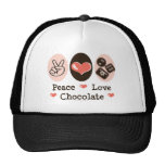 Peace Love Chocolate Hat