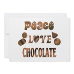 Peace Love Chocolate invitations