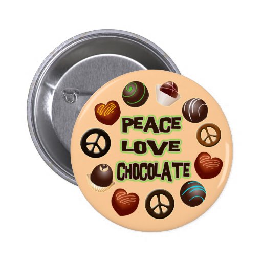 PEACE LOVE CHOCOLATE PIN