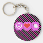 Peace Love Christian Key Chain
