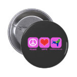Peace Love Christmas Island Buttons