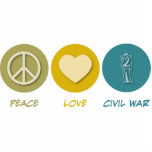 Peace Love Civil War Reenactment photo sculptures