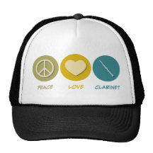 Peace Love Clarinet Hats