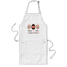 Peace Love Class of 2011 Apron