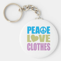Peace Love Clothes Key Chains
