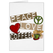 PEACE LOVE COFFEE 2 CARDS