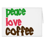 Peace Love Coffee cards