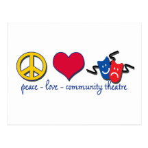 Peace Love Community Theatre Post Cards