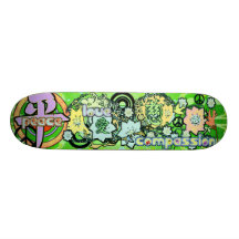 Peace-Love-Compassion-Kanji - - Skate Deck
