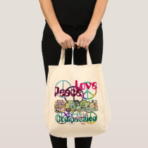 Peace Love Compassion Tote Tote Bag