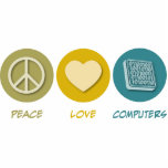 Peace Love Computers photo sculptures