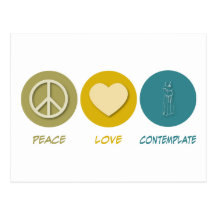 Peace Love Contemplate Postcards