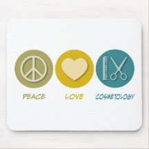 Peace Love Cosmetology Mouse Mats