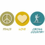 Peace Love Cross Country Skiing photo sculptures