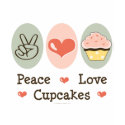 Peace Love Cupcakes Hoodie t-shirts