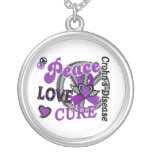Peace Love Cure 2 Crohn's Disease Necklaces