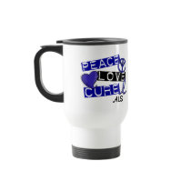 PEACE LOVE CURE ALS COFFEE MUGS