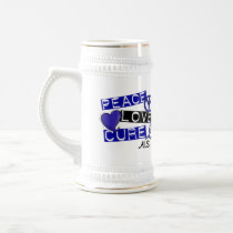 PEACE LOVE CURE ALS MUG