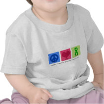 Peace Love Cure Bipolar Disorder Tee Shirt
