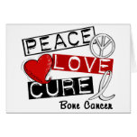 PEACE LOVE CURE BONE CANCER cards