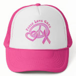 Peace Love Cure Hat